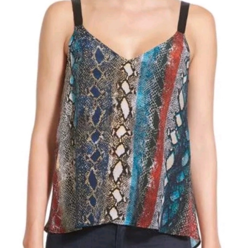 Ella Moss 100% Silk Snake Print Top/Blouse - Size Medium